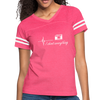 I Shoot Everything Vintage Womens Tshirt - vintage pink/white