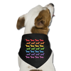 Rainbow Dogs Bandana - black