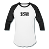 No Drama Zone Baseball T-Shirt - white/black