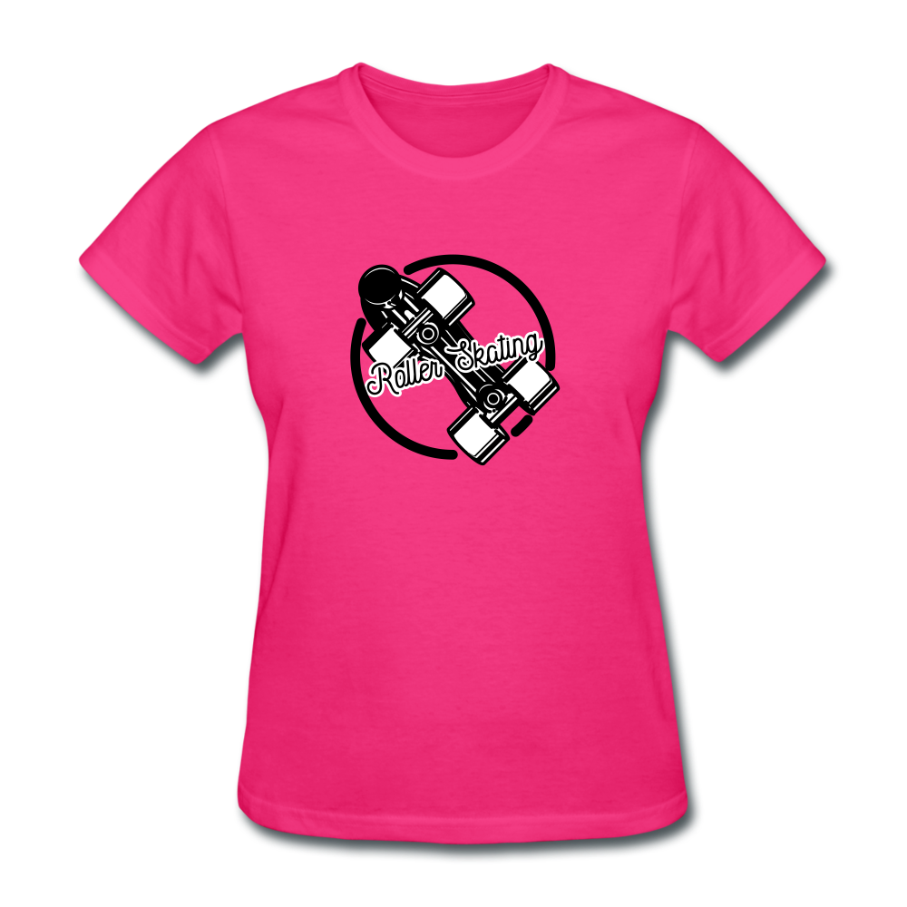 Roller Skating Women's T-Shirt - fuchsia