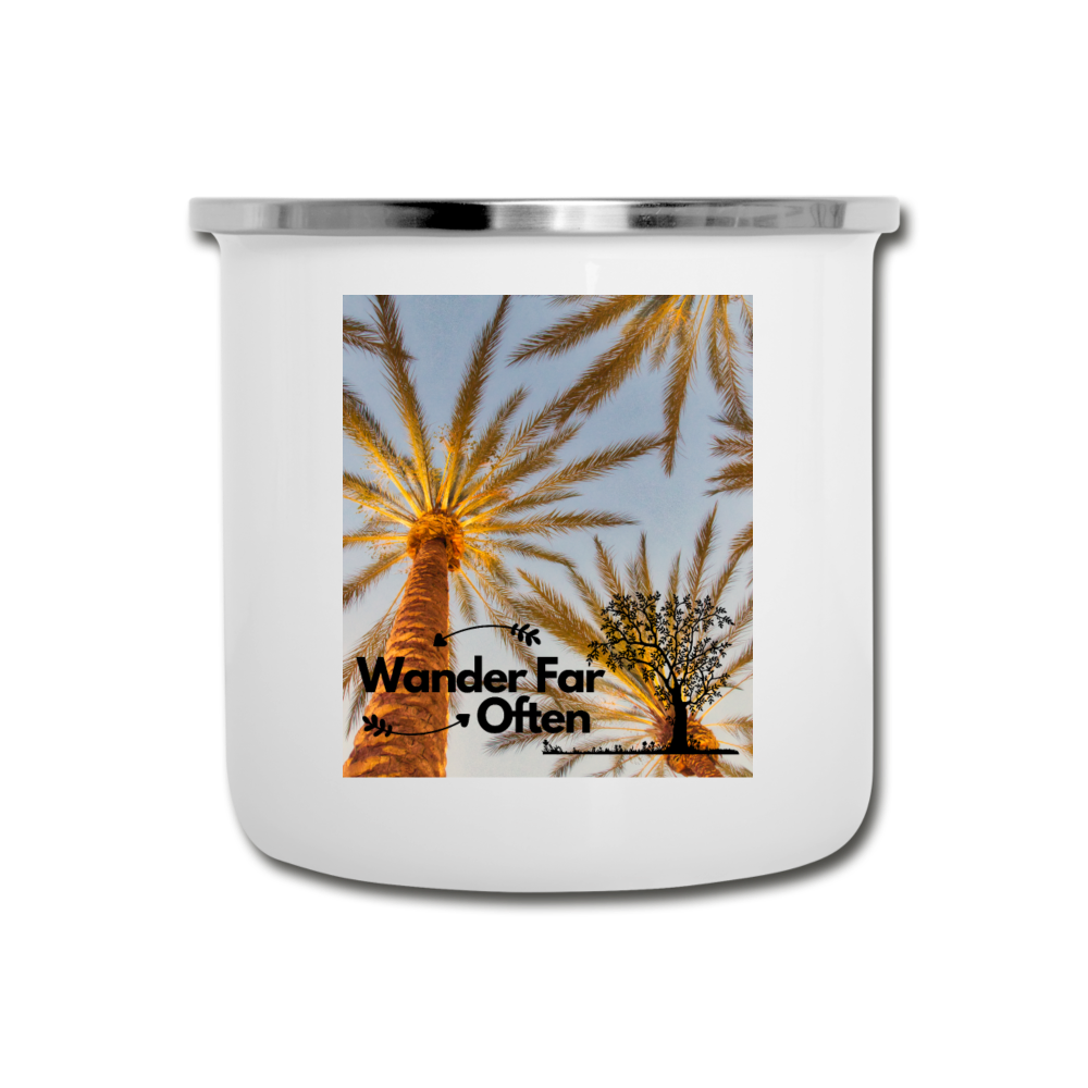 Wander Far Often 2 Camper Mug - white