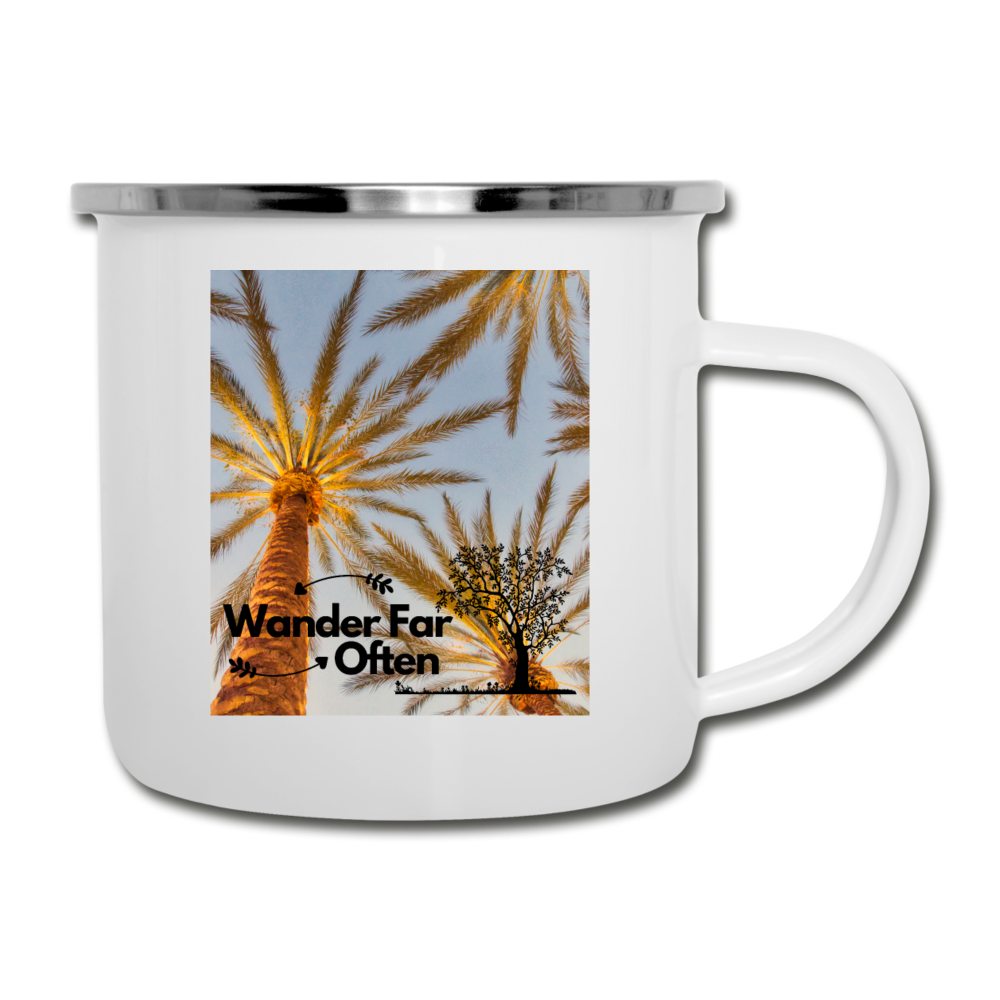 Wander Far Often 2 Camper Mug - white