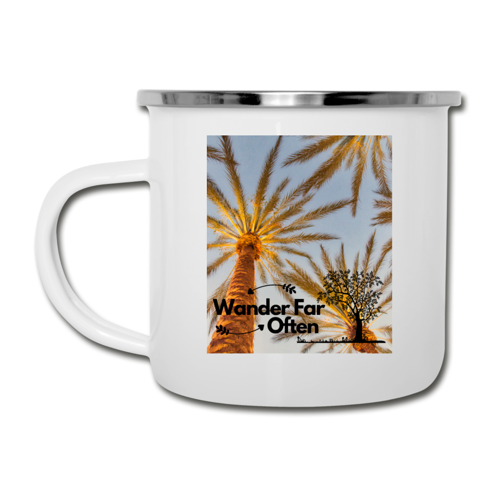 Wander Far Often 2 Camper Mug - white