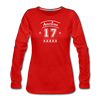 American 17 Women's Long Sleeve T-Shirt - red