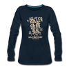 Roller Skating Champs Women's Long Sleeve T-Shirt - deep navy