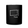 Think Outside the Box Full Color Mug - black