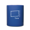 Think Outside the Box Full Color Mug - royal blue