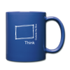 Think Outside the Box Full Color Mug - royal blue