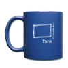 Think Outside the Box Full Color Mug - royal blue