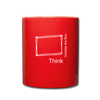 Think Outside the Box Full Color Mug - red