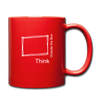 Think Outside the Box Full Color Mug - red