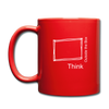 Think Outside the Box Full Color Mug - red