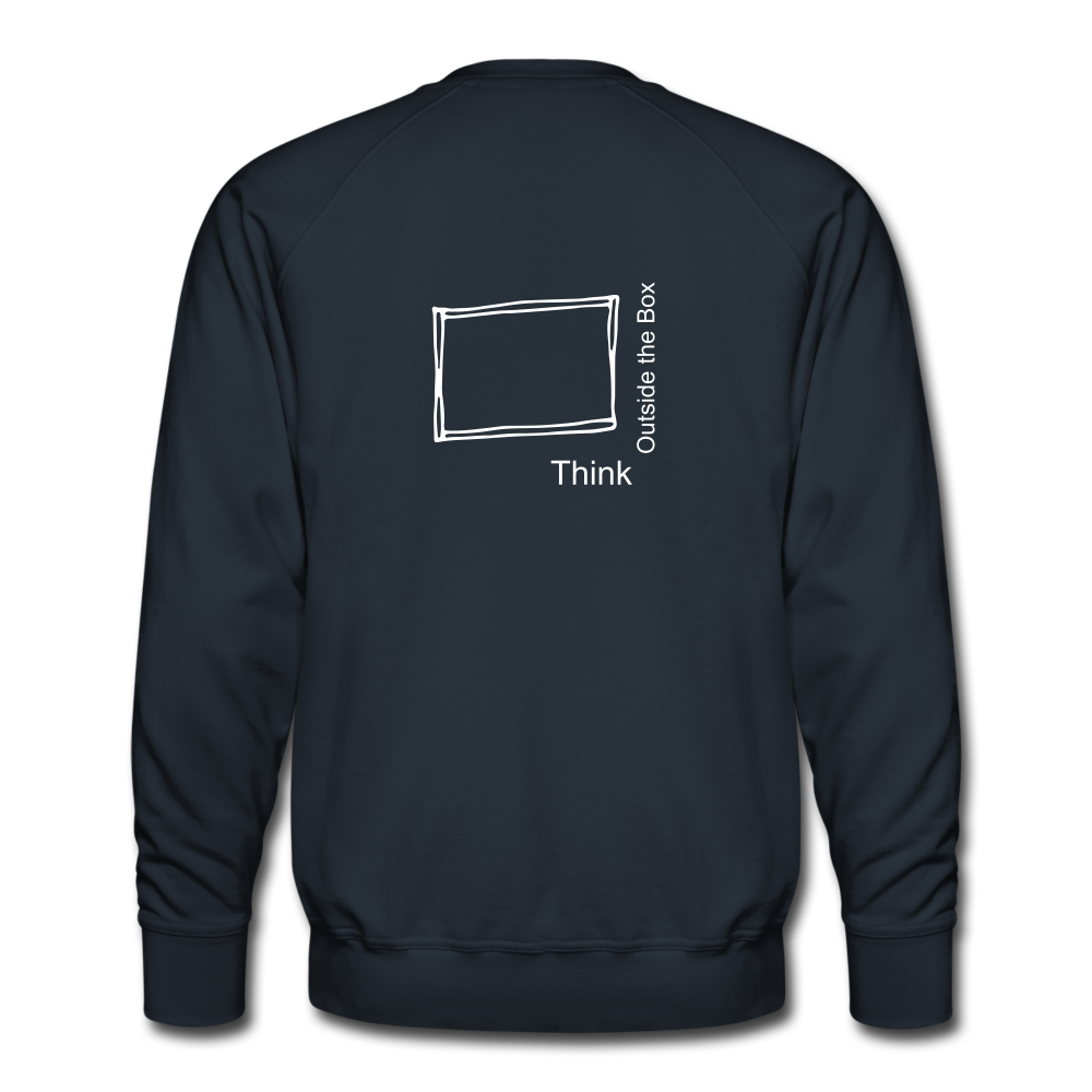 Think Outside the Box Unisex Sweatshirt - navy