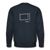 Think Outside the Box Unisex Sweatshirt - navy