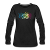 Camera Colour Splash Women's Long Sleeve T-Shirt - black