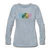 Camera Colour Splash Women's Long Sleeve T-Shirt - heather ice blue