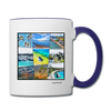 Living Australia Contrast Coffee Mug - white/cobalt blue