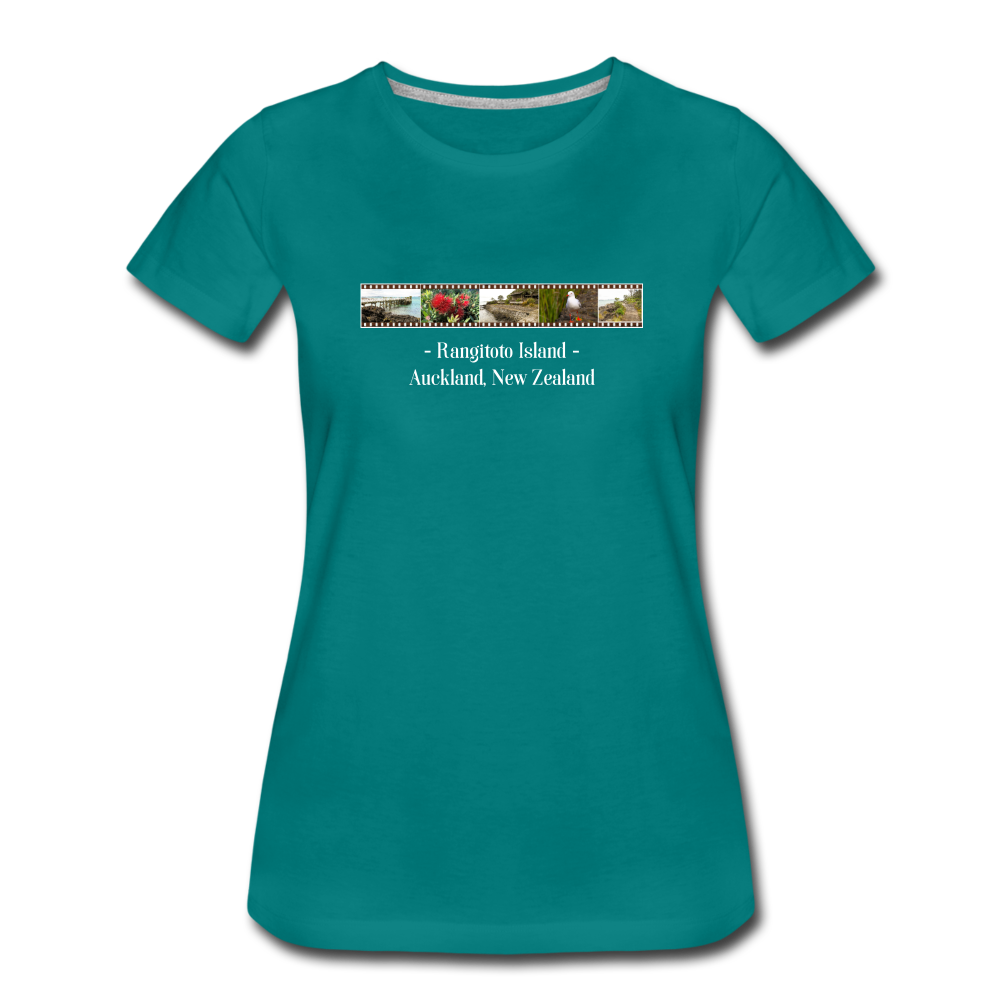 Rangitoto Island Premium T-Shirt - teal