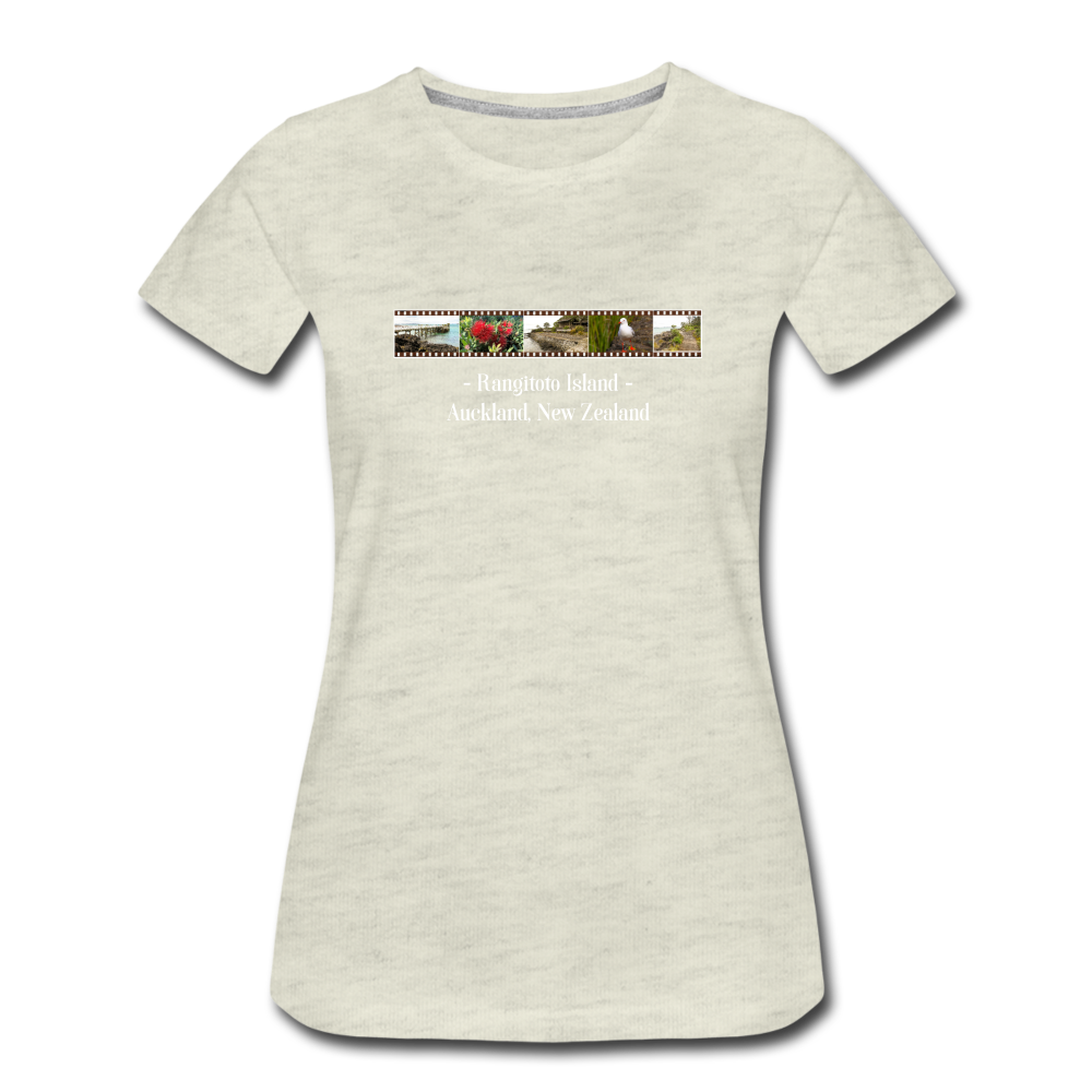 Rangitoto Island Premium T-Shirt - heather oatmeal