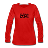 No Drama Zone Women's Long Sleeve T-Shirt - red