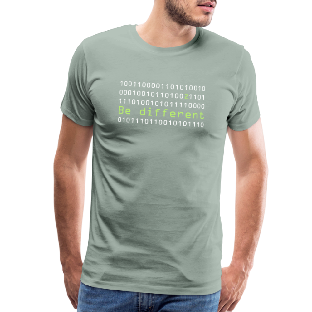 Be Different Men's Premium T-Shirt - steel green