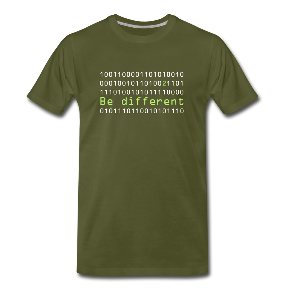 Be Different Men's Premium T-Shirt - olive green