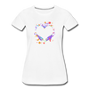 Heart Splatter Women’s Premium T-Shirt - white