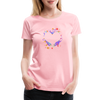 Heart Splatter Women’s Premium T-Shirt - pink