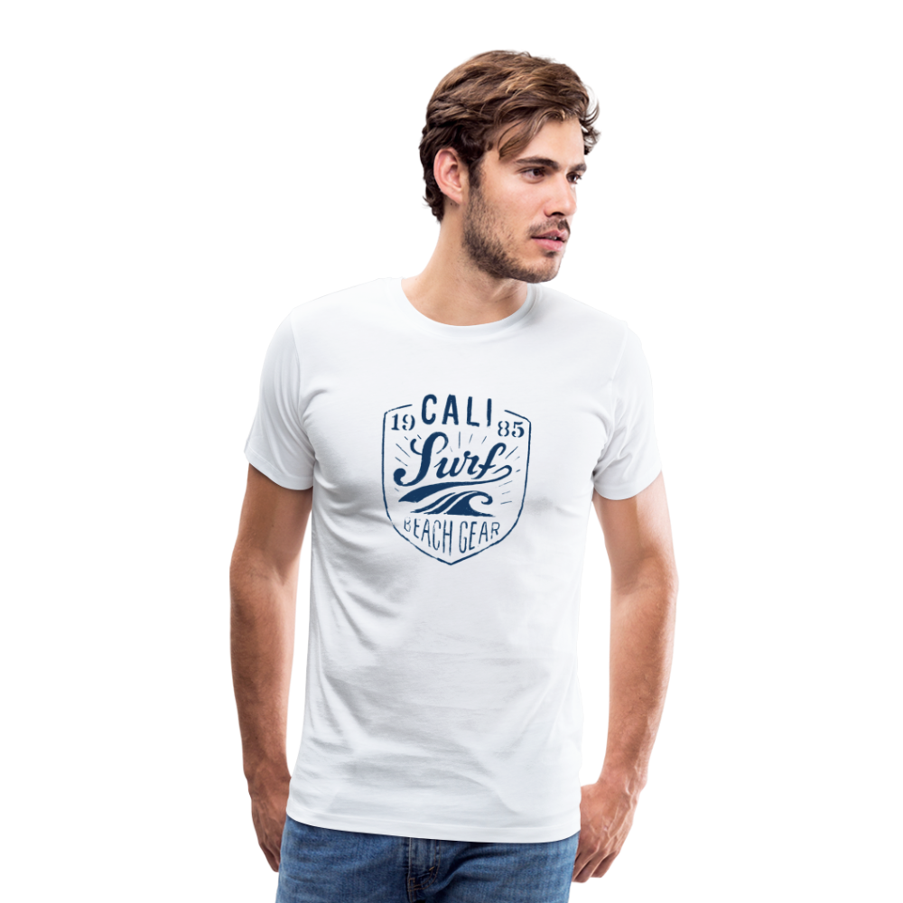 Cali Surf Men's Premium T-Shirt - white
