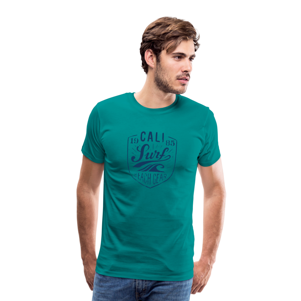 Cali Surf Men's Premium T-Shirt - teal
