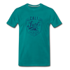 Cali Surf Men's Premium T-Shirt - teal