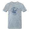 Cali Surf Men's Premium T-Shirt - heather ice blue