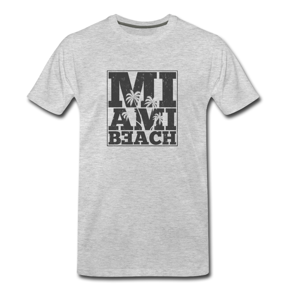 Miami Beach Men's Premium T-Shirt - heather gray