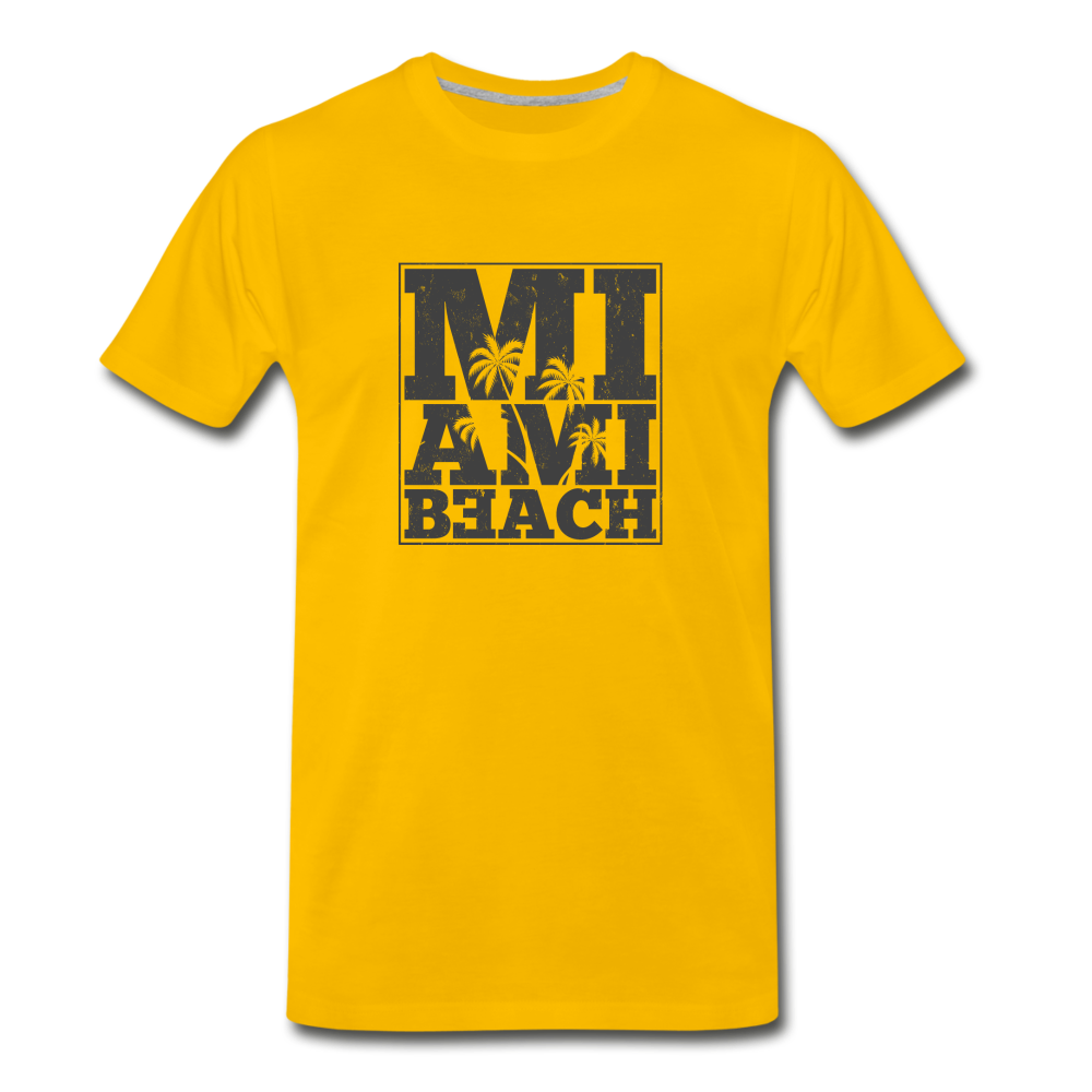 Miami Beach Men's Premium T-Shirt - sun yellow