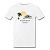 Waikiki Beach Men's Premium T-Shirt - white