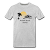 Waikiki Beach Men's Premium T-Shirt - heather gray