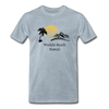 Waikiki Beach Men's Premium T-Shirt - heather ice blue