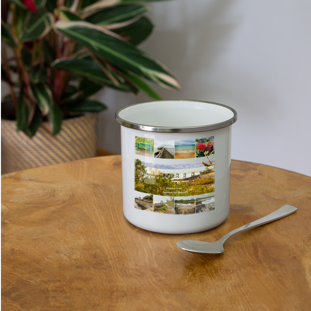 Rangitoto Island Camper Mug - white