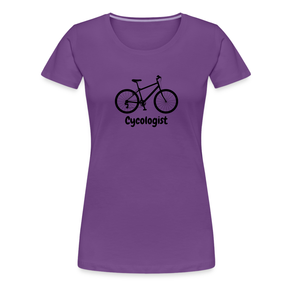 Cycologist Women’s Premium T-Shirt - purple