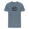Cycologist 2 Men's Premium T-Shirt - steel blue
