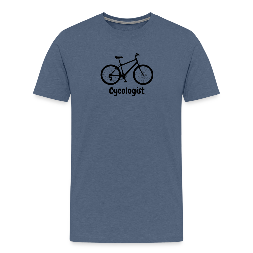 Cycologist 2 Men's Premium T-Shirt - heather blue