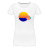 Sunset Bird Women’s Premium T-Shirt - white