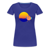 Sunset Bird Women’s Premium T-Shirt - royal blue