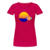 Sunset Bird Women’s Premium T-Shirt - dark pink