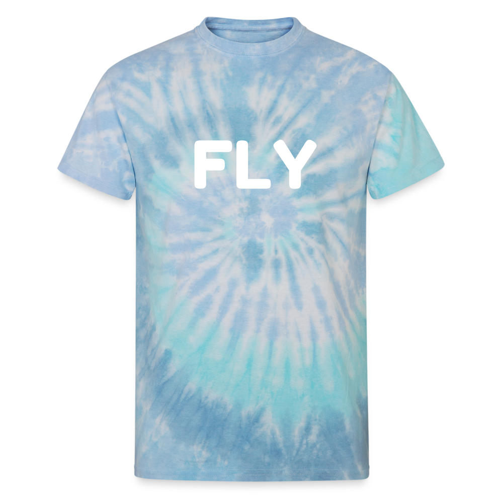 Fly Unisex Tie Dye T-Shirt - blue lagoon