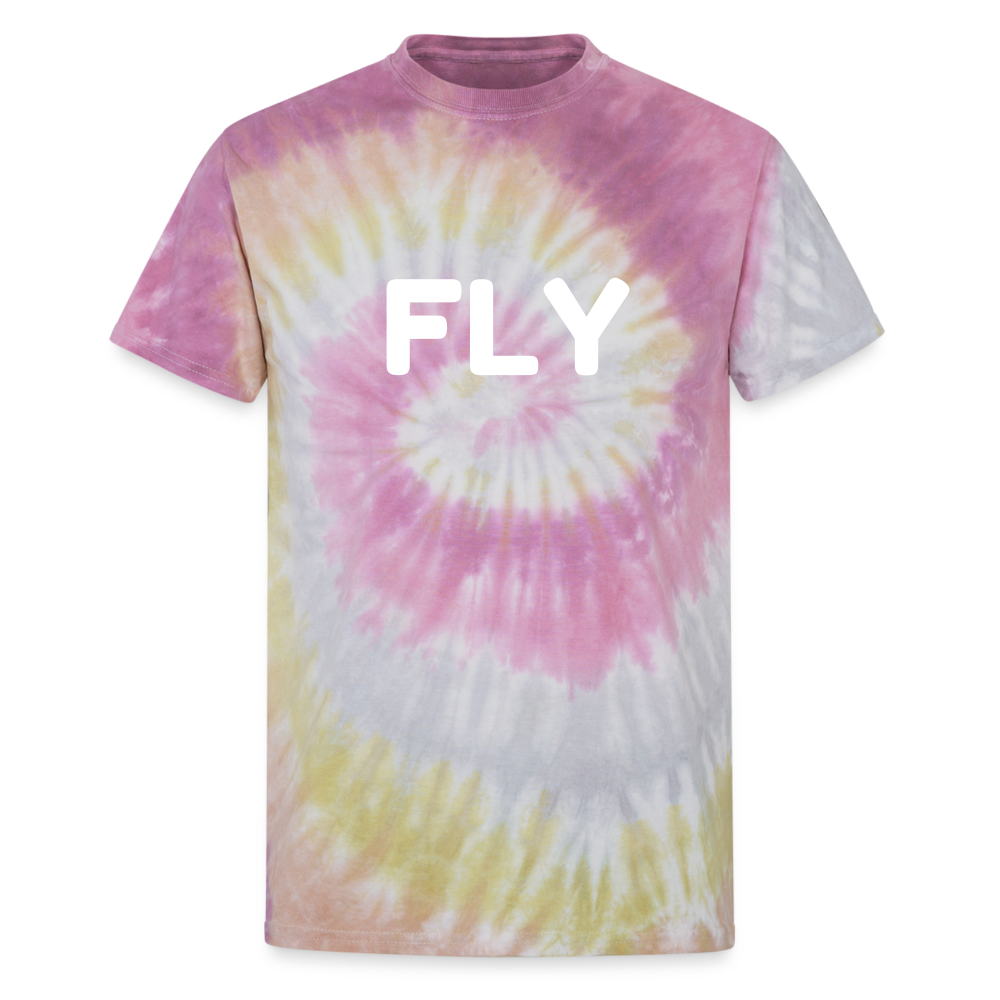 Fly Unisex Tie Dye T-Shirt - Desert Rose