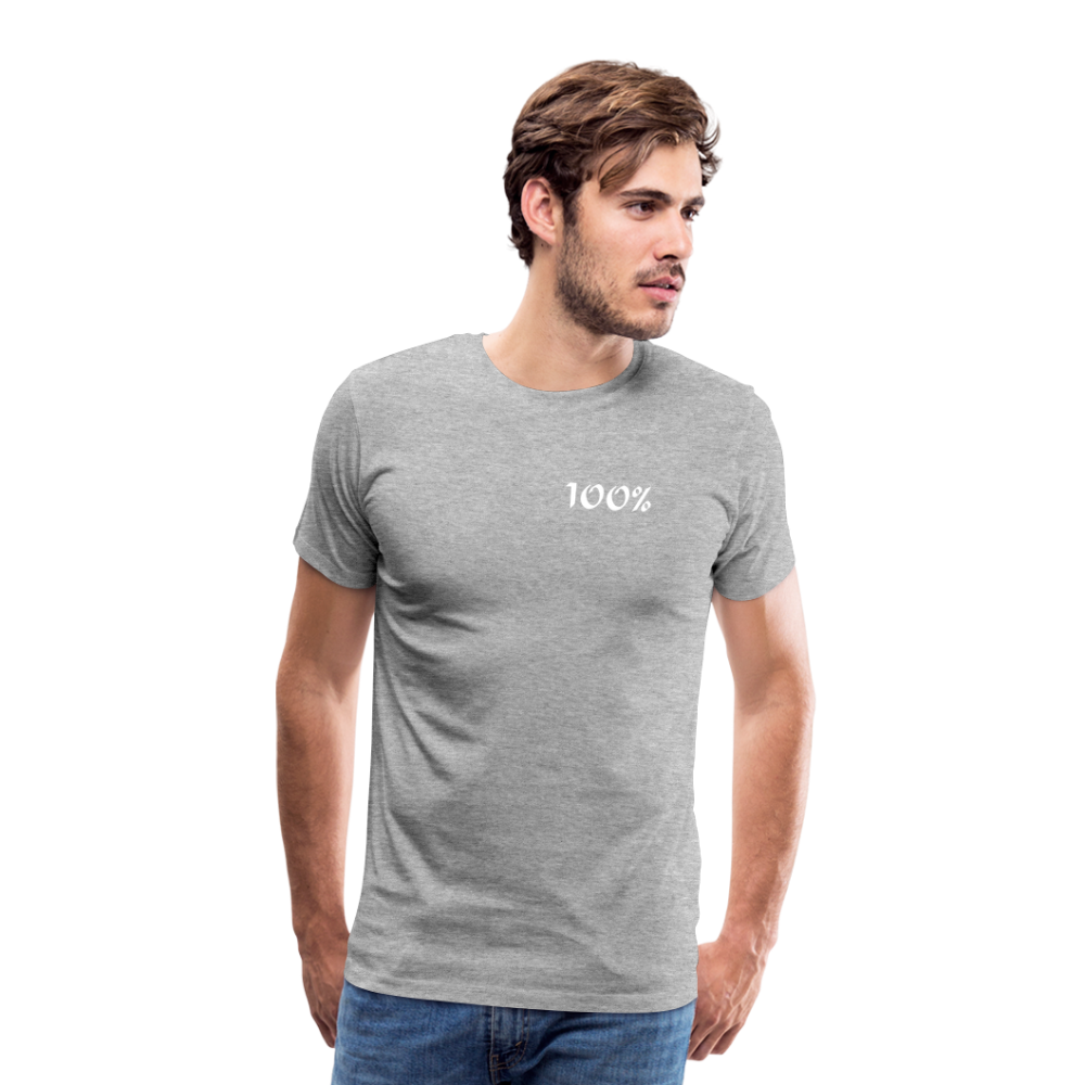 100% Men's Premium T-Shirt - heather gray