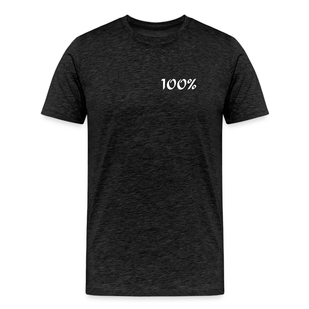 100% Men's Premium T-Shirt - charcoal grey