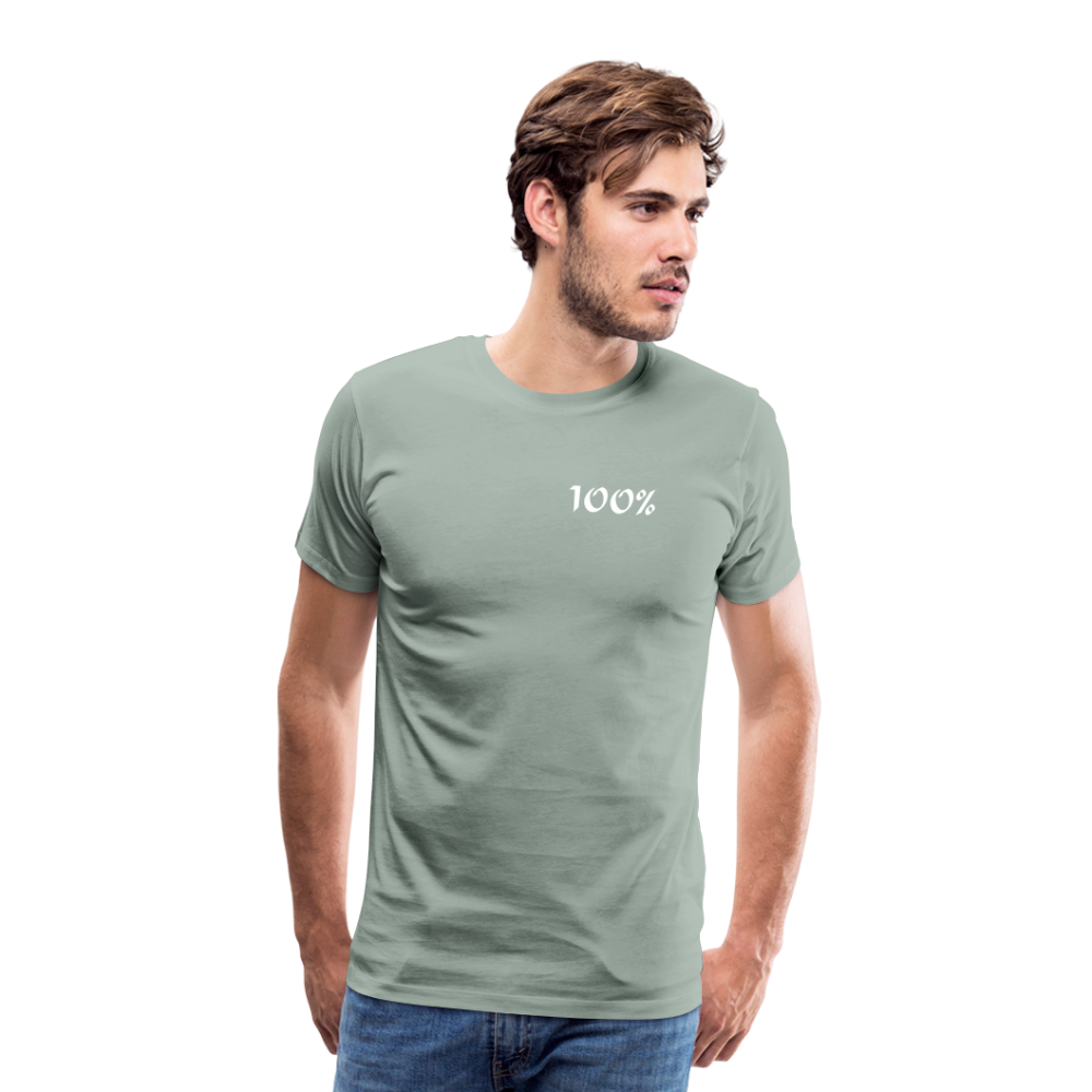 100% Men's Premium T-Shirt - steel green