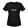 100 % Women's Moisture Wicking Performance T-Shirt - black